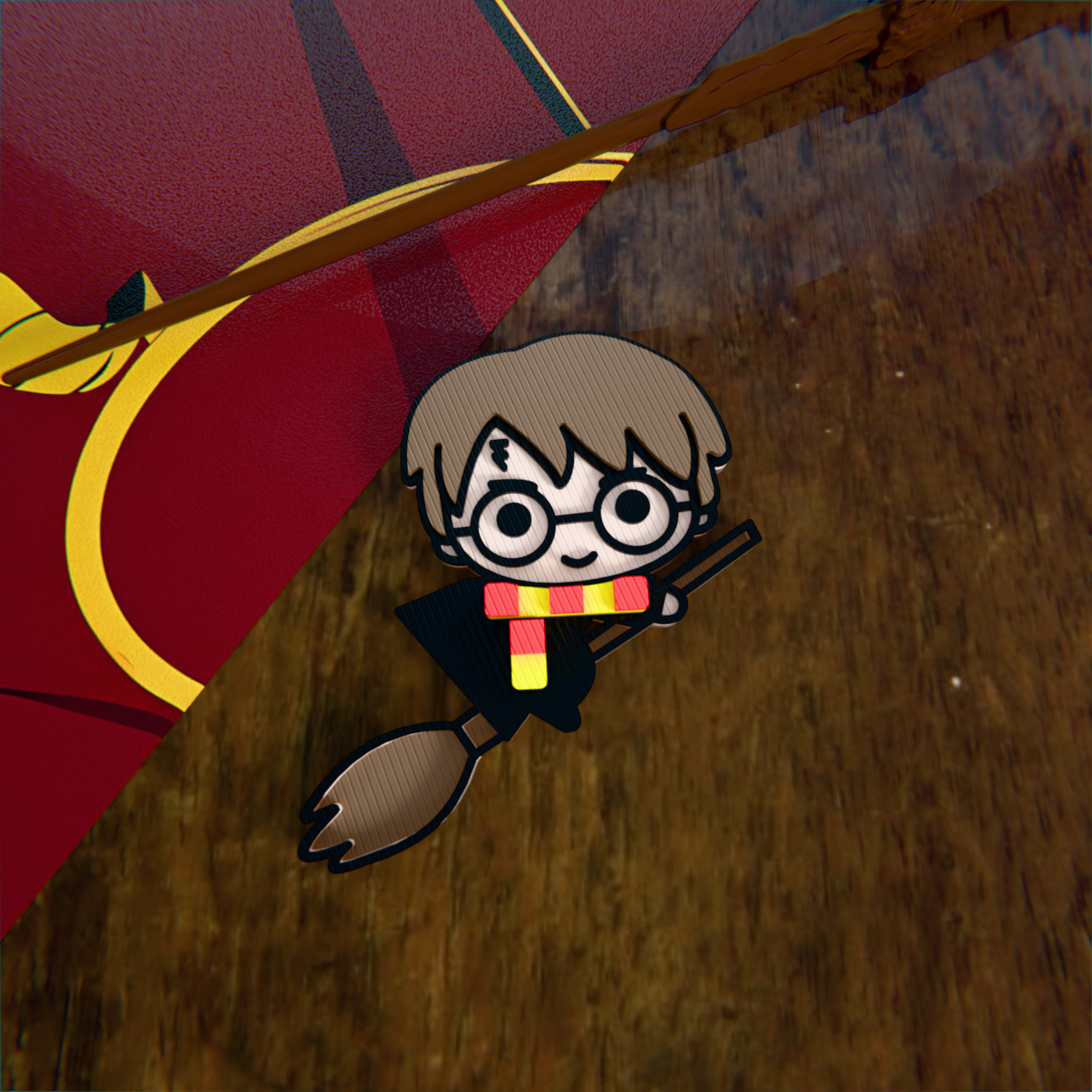 Harry Potter en Escoba