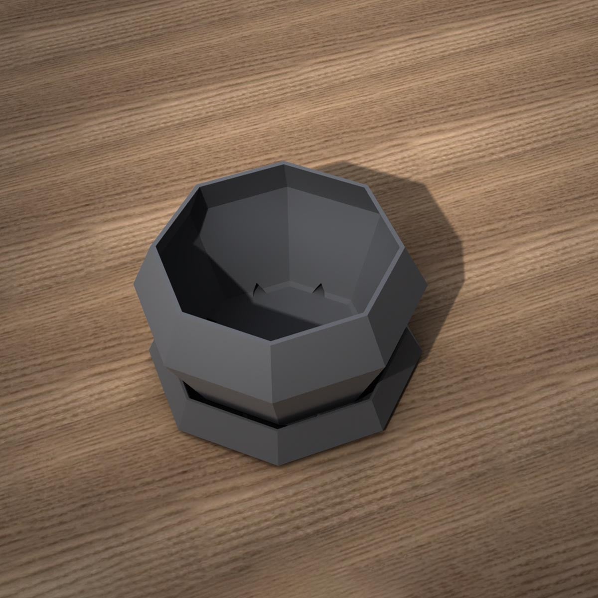 Maceta Octagonal con Base