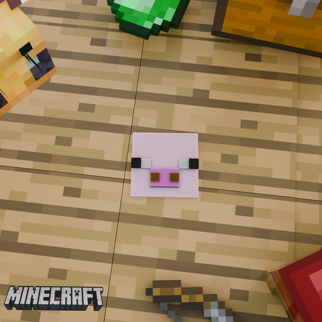 Cerdo (cara) – Minecraft